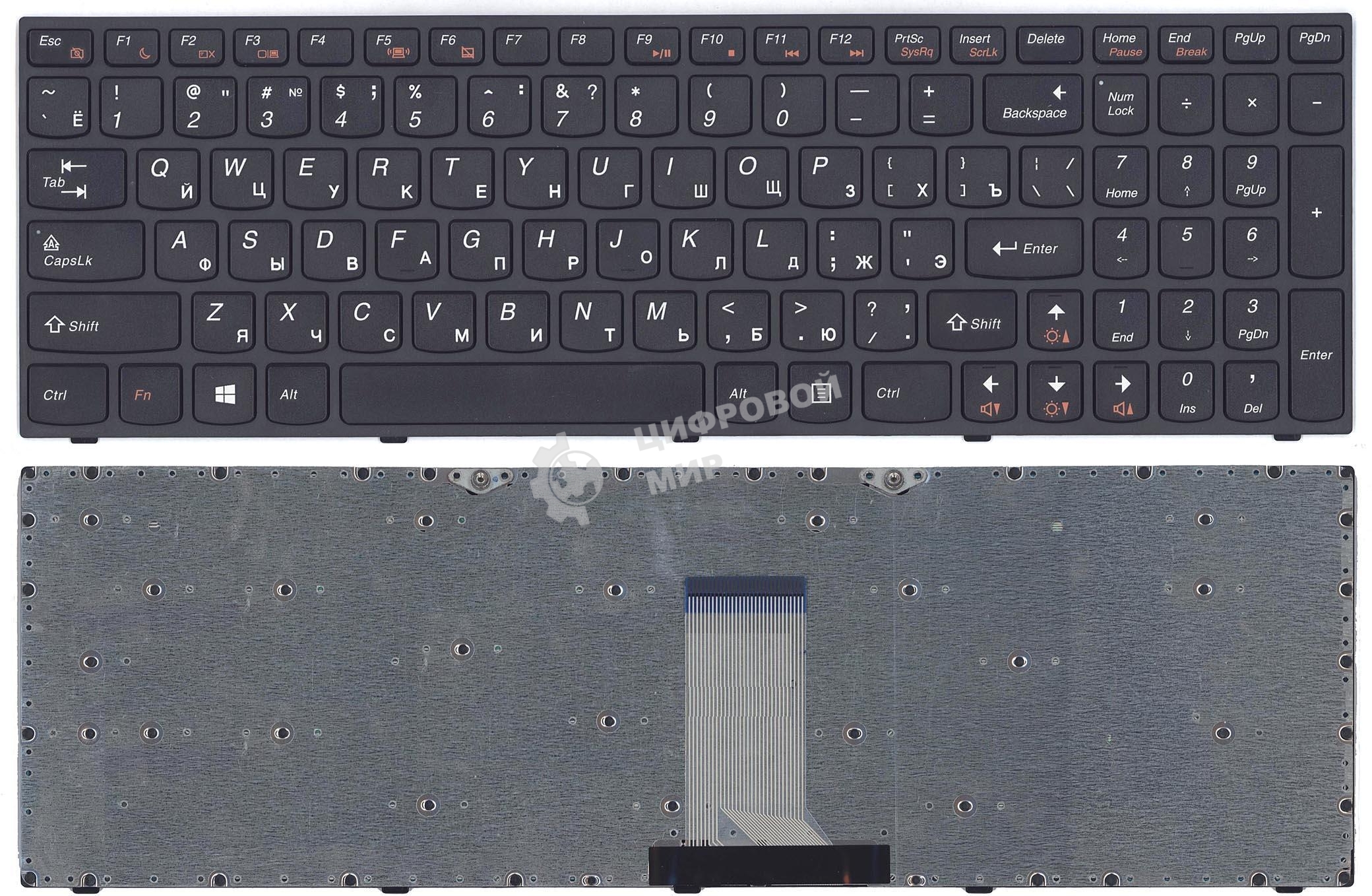 Клавиатура для ноутбука Lenovo IdeaPad B5400 M5400 черная