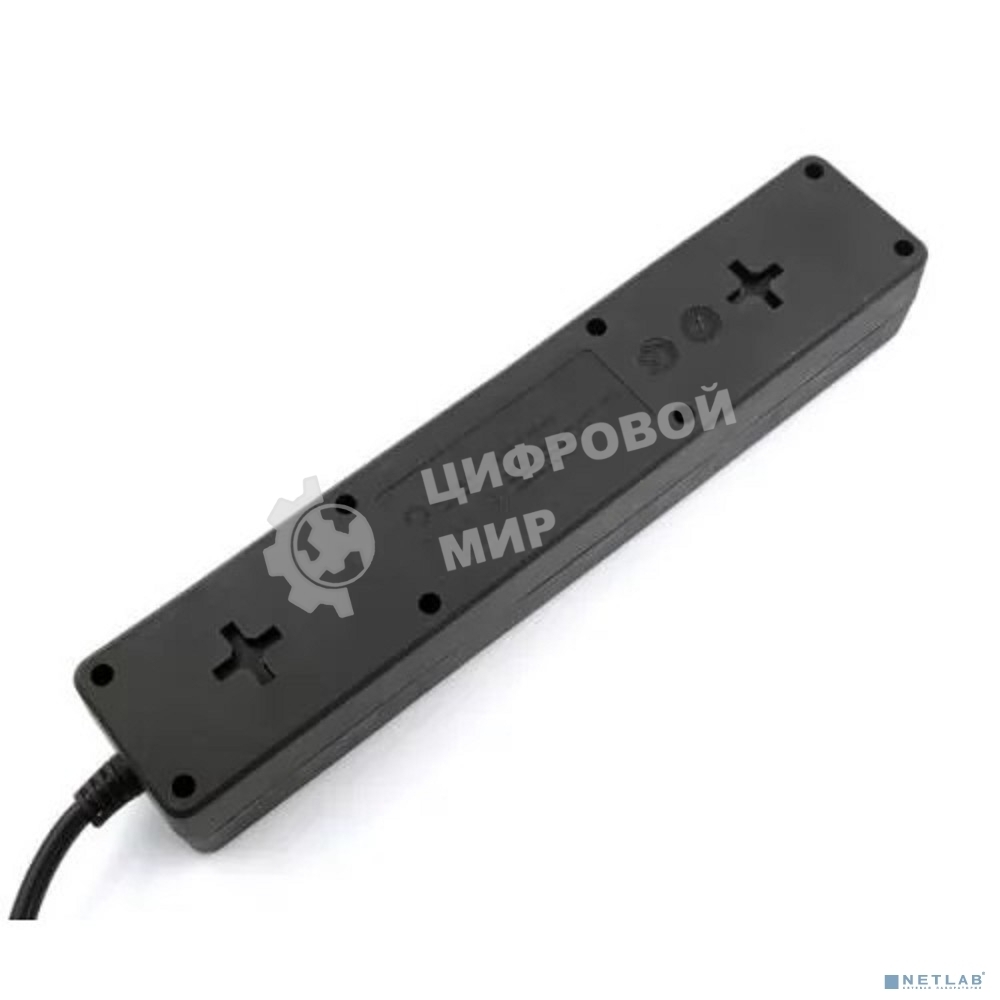 Сетевой фильтр 5bites GARDA SP3B-510 3S / 3*0.75мм2 / 1м / черный