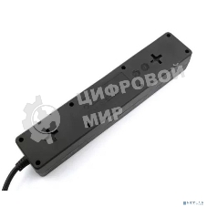 Сетевой фильтр 5bites GARDA SP3B-510 3S / 3*0.75мм2 / 1м / черный