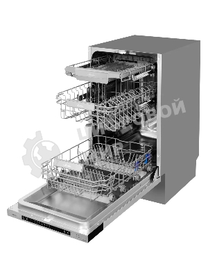 Встраиваемая посудомоечная машина Monsher MD 4503, серебристый, 44.8 см, 10 компл., 52 дБ, класс A++