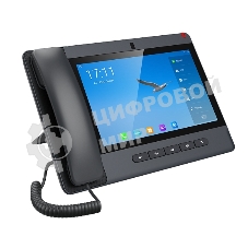 Fanvil Android 9.0 Built-in Adjustable 8MP Camera with a Privacy Cover10-party Audio Conference,3-party Video ConferencPTM handsetDual Gigabit ports, PoE IntegratedHD Voice20 SIP Lines