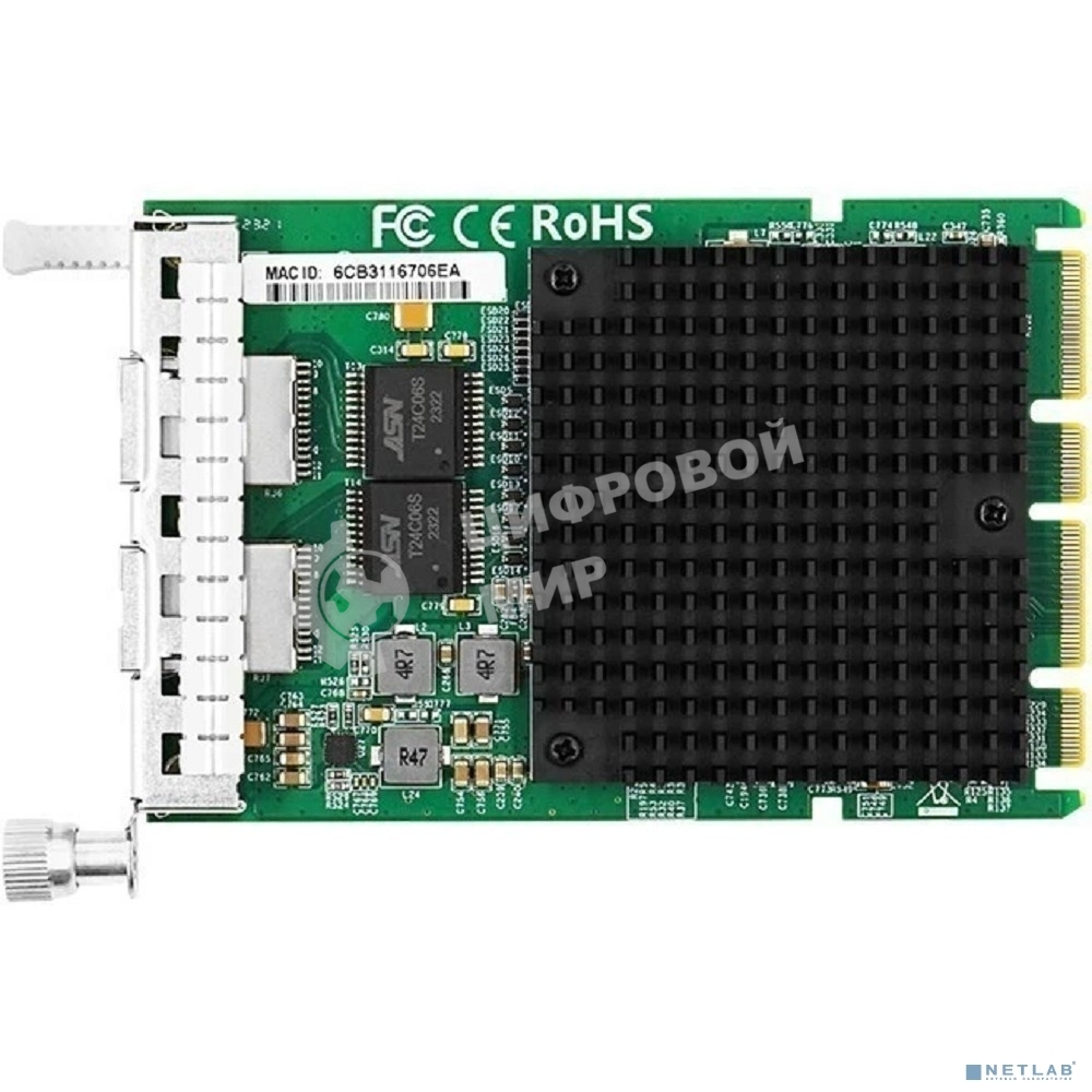 Сетевой адаптер LR-LINK PCIE 4*1G RJ45 LRES3021PT-OCP