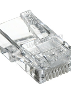 Коннектор VCOM RJ-45 для FTP кабеля 5 кат. экранированный, 100 шт,