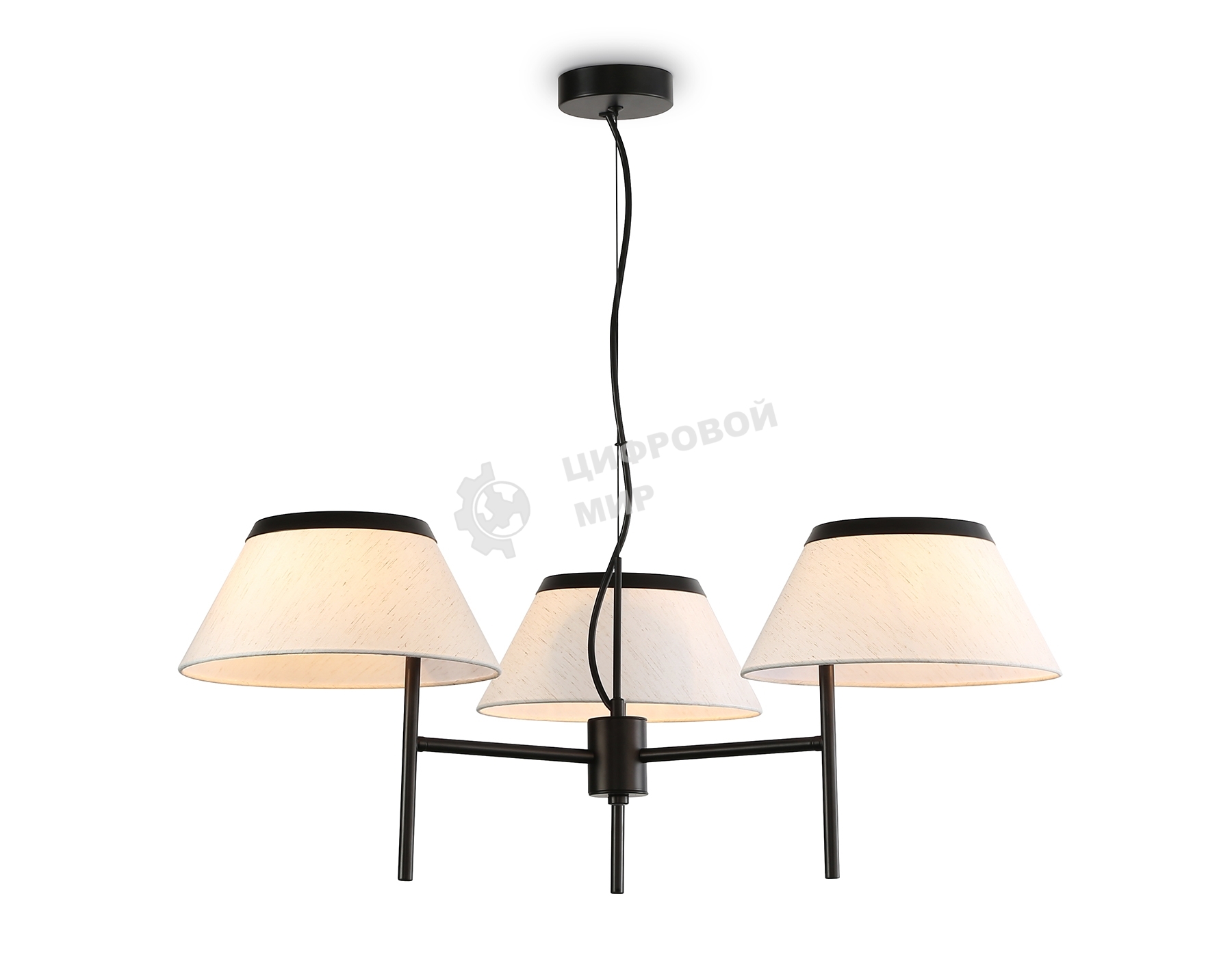 Светильник Ambrella light LH72451/3 BK/WH черный/белый Е14/3 max 40W D800*290-1080