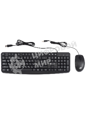 Комплект клавиатура+мышь Oklick S603 проводной, USB, 1200 DPI, чёрный