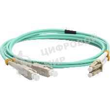 Патч-корд оптический LANMASTER, дуплексный, LC/PC-SC/PC, OM3, LSZH, 3.0 м