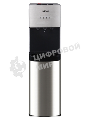 Кулер для воды Hotfrost V400AS, нижняя загрузка, нагрев 90 °С, охлаждение 10 °С, серебристый/черный
