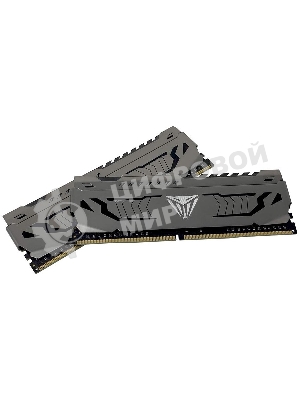 Оперативная память Patriot Viper Steel, DDR4, 16GB (2x8 GB), 3200 MHz, CL16, DIMM, радиатор, черный