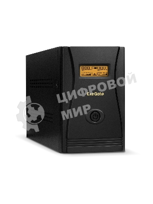 Источник бесперебойного питания ExeGate SpecialPro Smart LLB-1000.LCD.AVR.EURO.RJ 1000VA/650W, LCD, AVR, 4 евророзетки, RJ45/11, черный