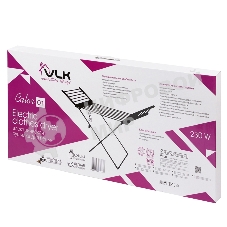 Сушилка для белья электрическая VLK Calor 01, серебристый, мощн. 230 Вт, механическое управление, температура от 50 до 55 град., нагрев боковых панелей, складной корпус,низкий уровень энергопотребления, размер в рабочем положении - 147х54х94 см, 5 шт/уп