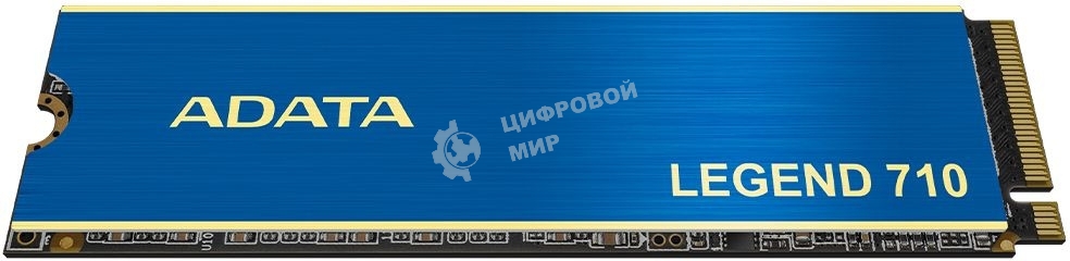 Накопитель SSD ADATA LEGEND 710, 1Tb, PCIe 3.0 x4, M.2 2280, NVMe, R/W 2400/1800, с радиатором