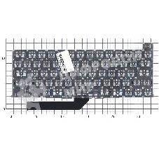 Клавиатура для ноутбука Apple MacBook Pro 16 Retina A2141 Late 2019 плоский Enter