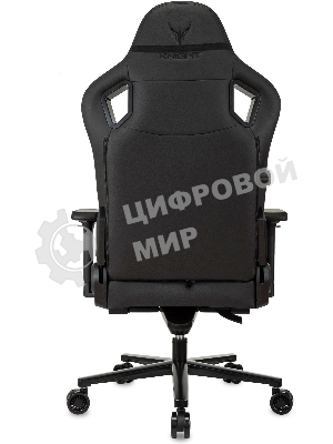 Кресло Knight Craft черный, экокожа, 120 кг, механизм качания