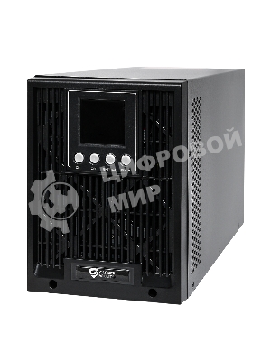 Источник бесперебойного питания Сайбер Электро ИБП ЭКСПЕРТ-II-1000 Онлайн, Напольное исполнение 1000ВА/900Вт USB/RS-232/SNMPslot (2 EURO + 1 IEC С13) (12В/7Ач. х 2)