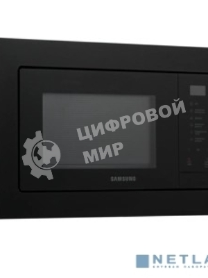 Встраиваемая микроволновая печь Samsung MS23A7118AK/BW 23л, 800Вт, черный