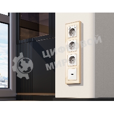 Комплект механизма розетки HDMI 2.0 ALFA Белый глянец 40V/500mA 2.0GHz 5-18Gbit/s QUANT (AP1140, VM222) MA114010