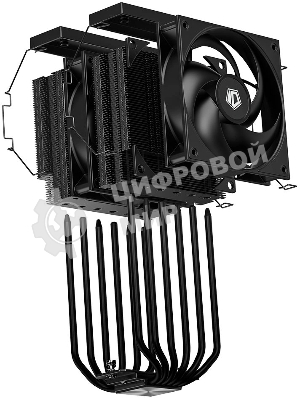 Устройство охлаждения (кулер) ID-Cooling Frozn A620 Pro Xe черный, алюминий/медь, 2000 об/мин, 27.2 дБ, 4 pin, 260 Вт, высота 157 мм