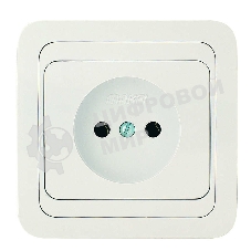 Розетка 1-м Makel СП Mimoza 16А IP20 без заземл. бел./бел.