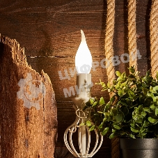 Лампа светодиодная филаментная Rexant Свеча на ветру CN37 9.5 Вт 915 Лм 4000K E14 матовая колба