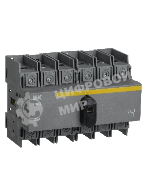 Выключатель-разъединитель модульный 3п 125А ВРМ-3 IEK MVR30-3-125