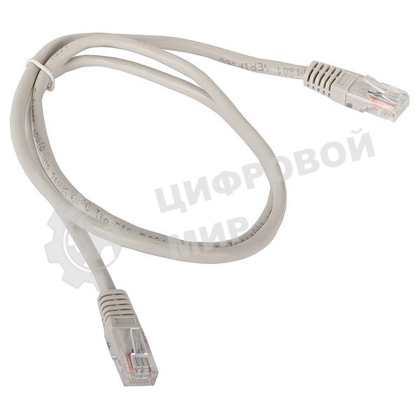 Коммутационный шнур Патч-корд литой Aopen/Qust ANP511 3M UTP cat.5е 3м серый