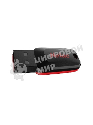 Флешка USB R/W Netac 128Gb U197 NT03U197N-128G-20BK USB 2.0 черный/красный