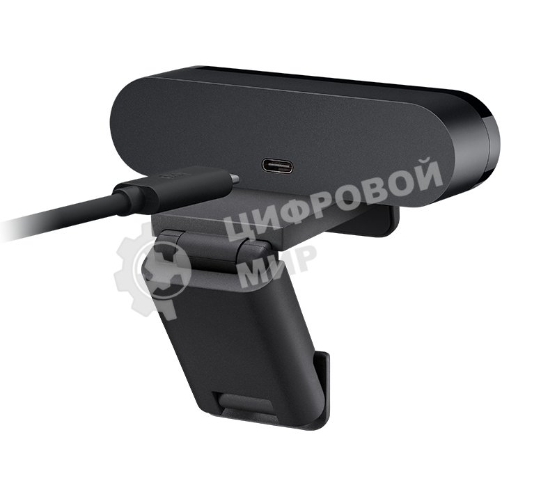 Веб-камера Logitech Brio 4K HDR 3840x2160, 30 кадр/с, USB Type-A, микрофон (2 шт, шумоподавление), автоматическая фокусировка, автоосвещение, HDR, шторка приватности, универсальное крепление