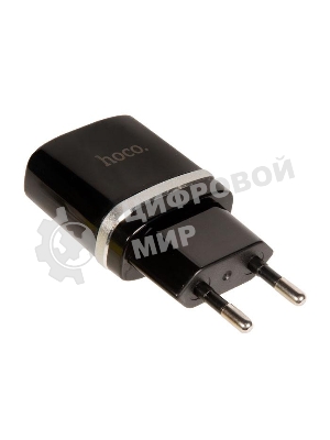 Сетевое зарядное устройство C12 Smart dual USB charger, черный