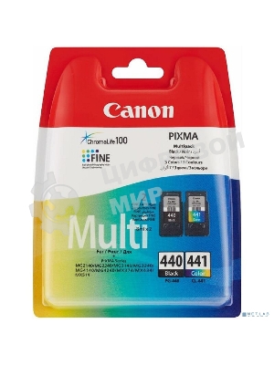 Картридж струйный Canon PG-440/CL-441 5219B005 черный/трехцветный x2уп. для Canon MG2140/MG3140 (180 стр.)