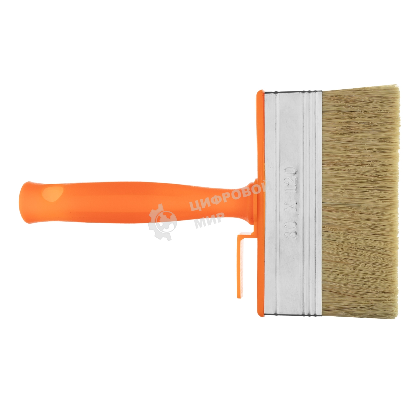 Кисть-ракля Sparta 30х120 мм, натуральная щетина, пластмассовый корпус, пластмассовая рукоятка