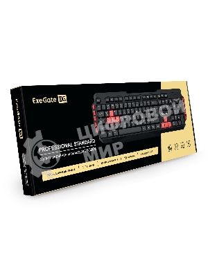 Клавиатура проводная ExeGate Multimedia Professional Standard LY-505M проводная, USB, черный