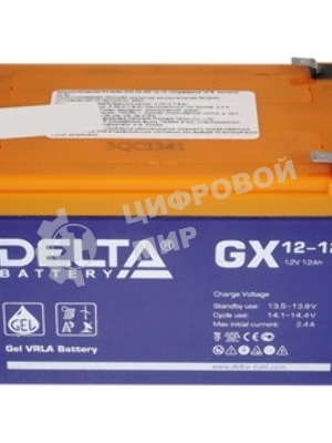 Аккумуляторная батарея Delta GX 12-12 напряжение 12В, емкость 12Ач (151х95х101мм)