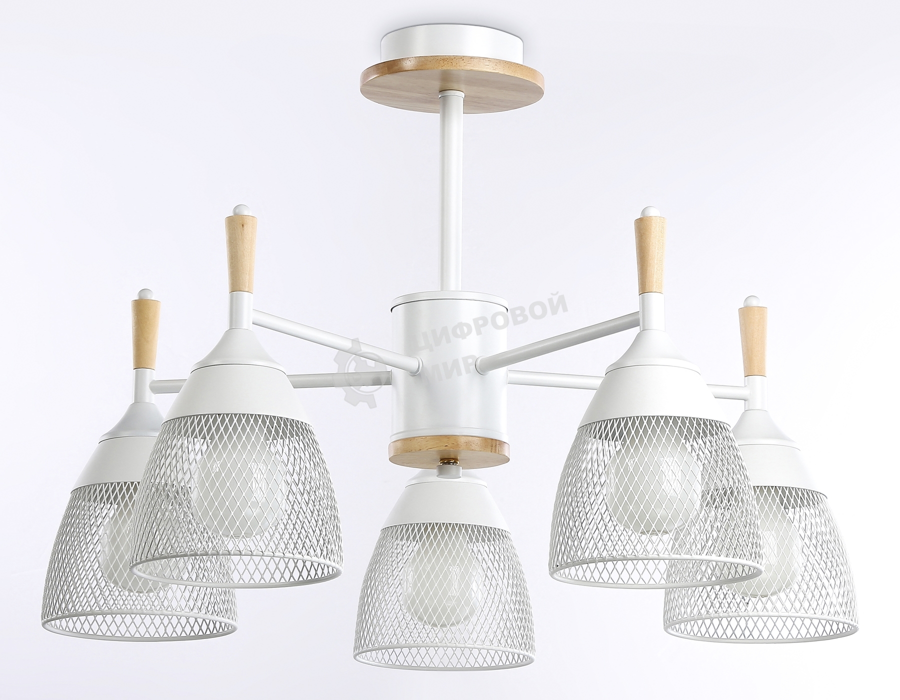 Светильник Ambrella light TR8012/5 WH белый E27*5 max 40W D600*385