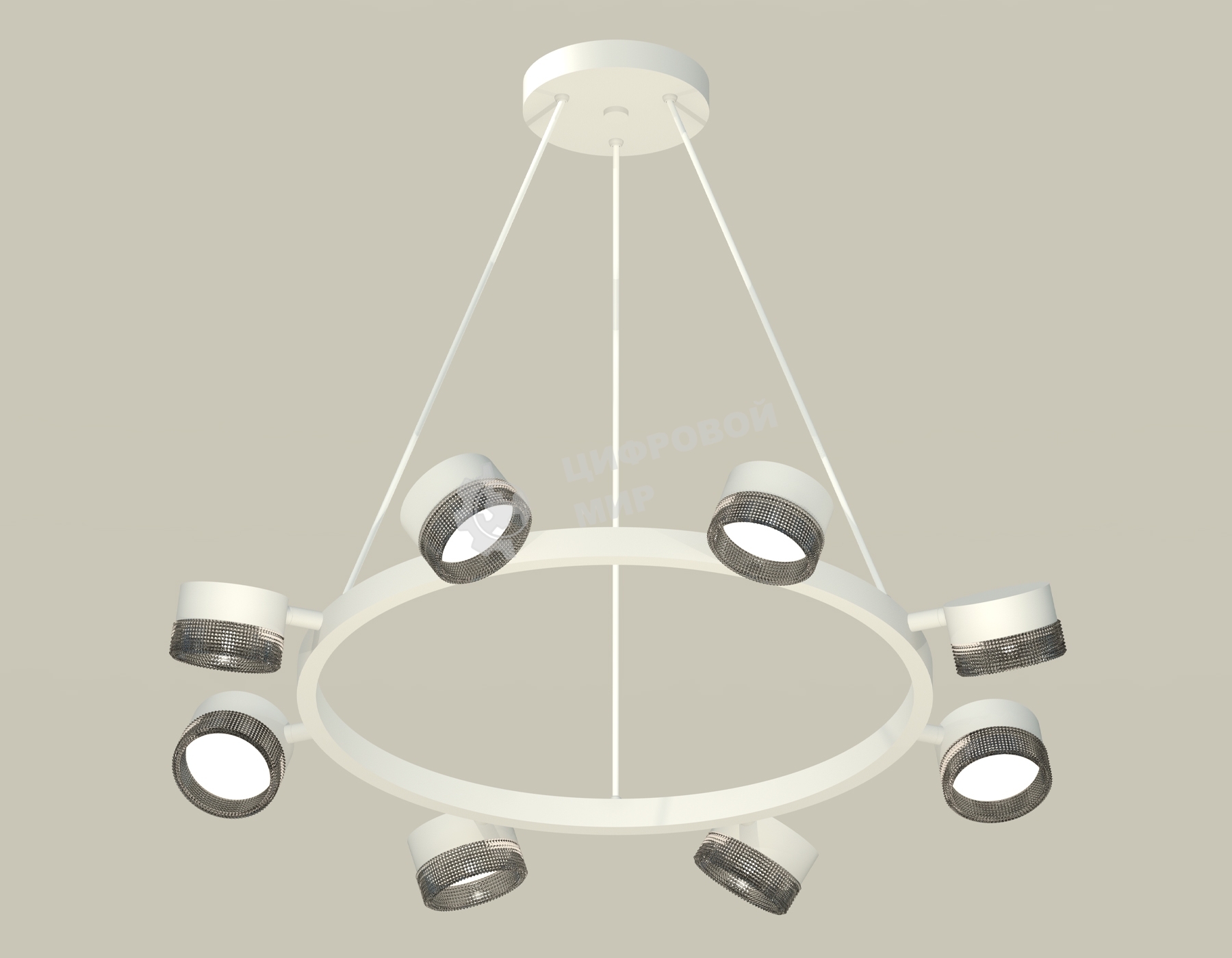 Светильник Ambrella light XB9195250/8 SWH/BK белый песок/тонированный GX53 (C9195, N8484)