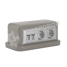 Напольная башенка BUS, 12 модулей, серая 09070 DKC