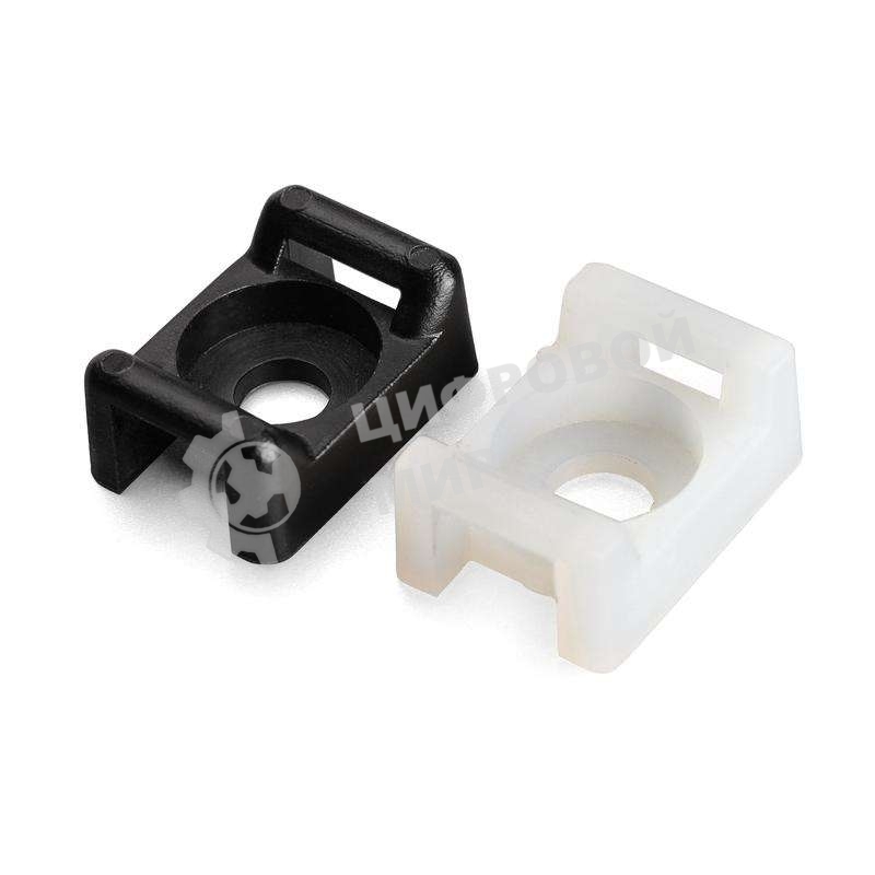 Площадка монтажная под винт Fortisflex ПМО 15х10 белый (уп.100шт)