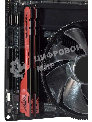 Оперативная память Patriot Viper Elite II, DDR4, 16GB (2x8 GB), 3200 MHz, CL18, DIMM, радиатор, красный, черный