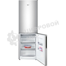 Холодильник Atlant XM-4621-181 серебристый двухкамерный 205/119л морозилка снизу