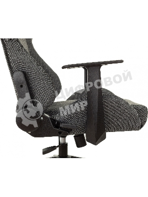 Кресло Zombie Neo 3C1 серый, экокожа, 120 кг, механизм качания