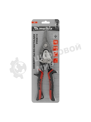 Ножницы Matrix по металлу, 250 мм, прямой рез,сталь CRMO,двухкомпонентные рукоятки, PRO