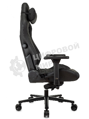 Кресло Knight Craft черный, экокожа, 120 кг, механизм качания