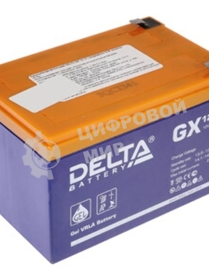 Аккумуляторная батарея Delta GX 12-12 напряжение 12В, емкость 12Ач (151х95х101мм)