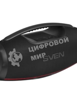 Портативная акустическая система SVEN PS-990, черный, 2.0, 2x90 Вт (RMS), IPx7, TWS, Bluetooth, USB, аккумулятор