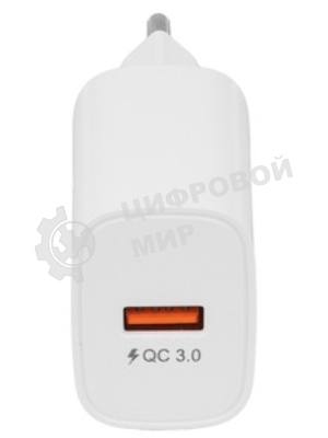 Сетевое зарядное устройство PERFEO с разъемом USB, QC3.0, 18W, белый (I4659)