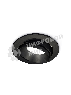 Комплект встраиваемого поворотного светильника Ambrella light XC7652021 SBK/PBK черный песок/черный полированный MR16 GU5.3 (C7652, N7031)