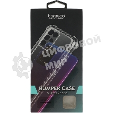 Чехол (клип-кейс) BoraSCO для Honor X7c Bumper Case прозрачный (73872)