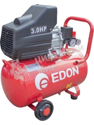 Компрессор поршневой Edon 39778 масляный 207л/мин 50л 1800Вт красный