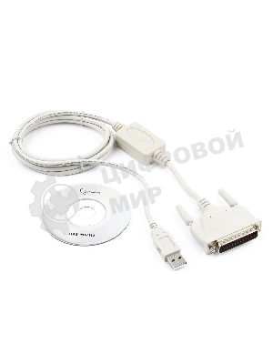 Переходник Gembird Переходник с USB DB25M/AM 1.8m блистер
