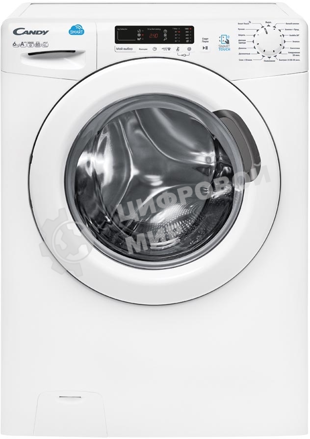 Стиральная машина CANDY CS4 1062D1/2-07 / 2D дисплей, NFC, Smart Touch (загрузка программ)