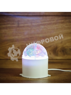 Диско-лампа Neon-night светодиодная в компактном корпусе, 230 В